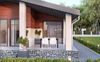 Проект дома из блоков м2