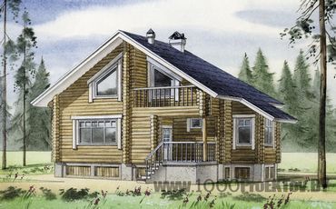 Проект деревянного дома 1053