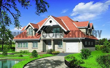 Проект дома из блоков 1537