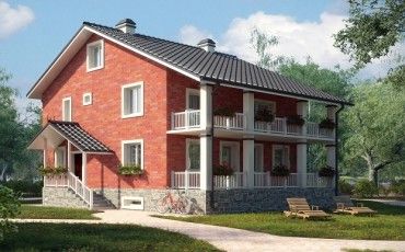 Проект дома из блоков 10-2082