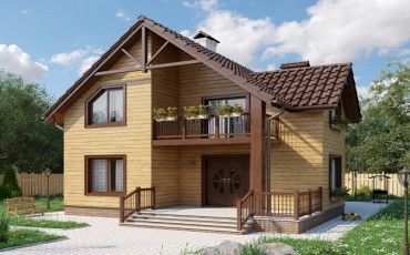 Проект деревянного дома 10-2233