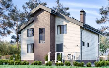 Проект каркасного дома 2-11-1