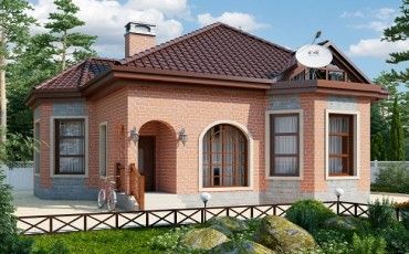 Проект дома из блоков 10-2135