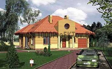 Проект дома из блоков 1214