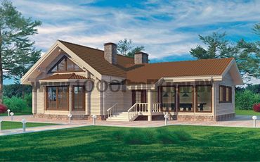 Проект деревянного дома 1041