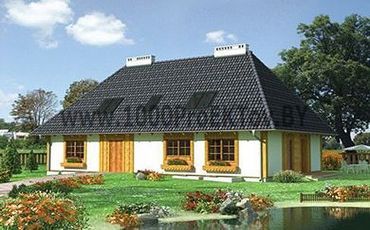 Проект дома из блоков 1367