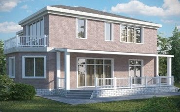 Проект дома из блоков 10-2029