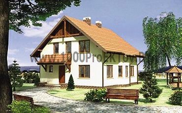 Проект дома из блоков 1307