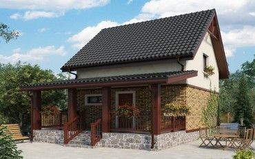 Проект дома из блоков 10-2158