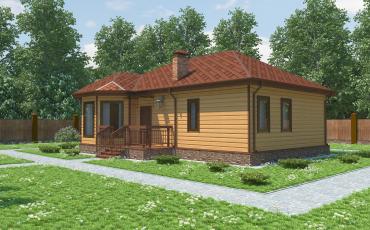 Проект каркасного дома 2-90-2