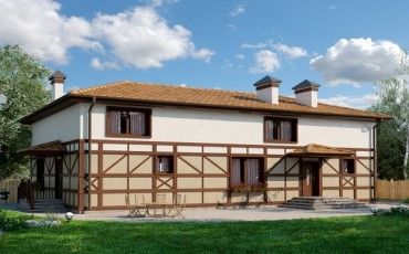 Проект дома из блоков 10-2178