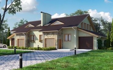 Проект дома из блоков 10-433-2