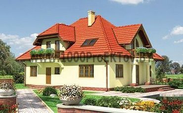 Проект дома из блоков 1435