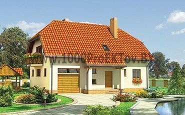 Проект дома из блоков 1398