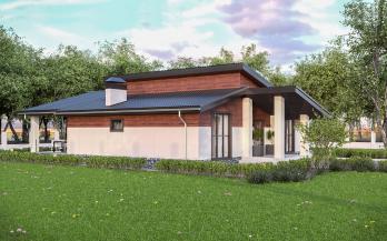 Проект дома из блоков м2