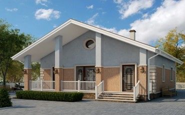 Проект дома из блоков 10-2205