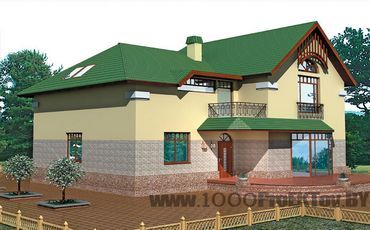 Проект дома из блоков 1114