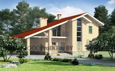 Проект дома из блоков 1124