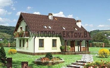 Проект дома из блоков 1220