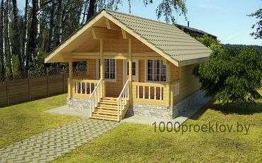 Проект деревянного дома 3-20