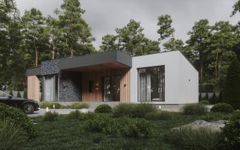 Проект дома из блоков м51