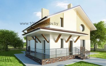 Проект дома из блоков 1-62