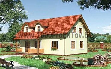 Проект дома из блоков 1225