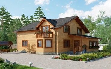 Проект деревянного дома 10-2206