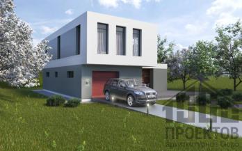 Проект дома из блоков м10