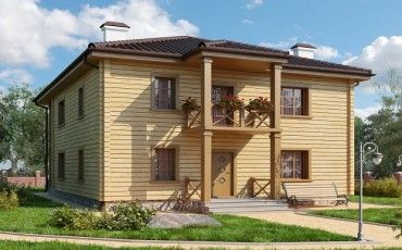Проект деревянного дома 10-2072-2