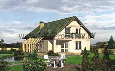 Проект дома из блоков 1451