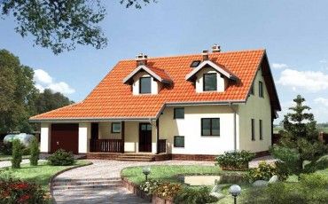 Проект дома из блоков 1248