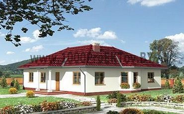 Проект дома из блоков 1223