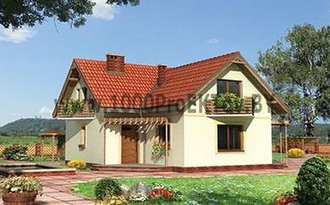 Проект дома из блоков 1440