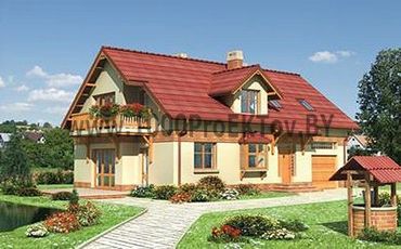 Проект дома из блоков 1282