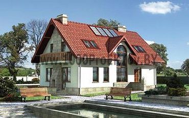 Проект дома из блоков 1156