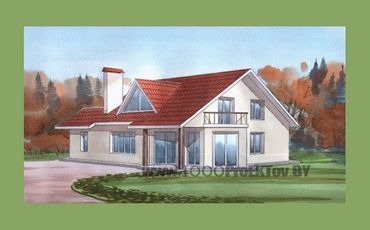 Проект дома из блоков 1131