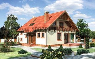 Проект дома из блоков 1470