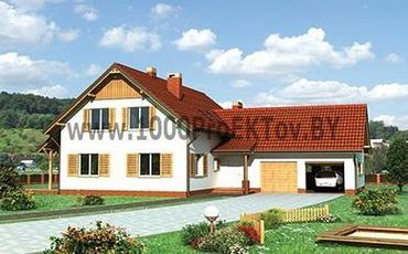 Проект дома из блоков 1408