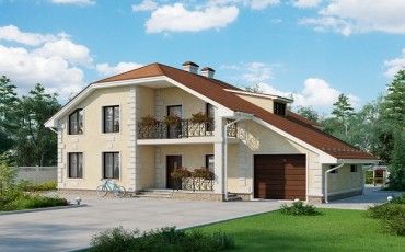 Проект дома из блоков 1-48