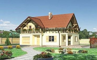 Проект дома из блоков 1175