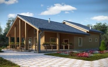 Проект деревянного дома 10-2111