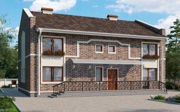 Проект дома из блоков 10-2108-4