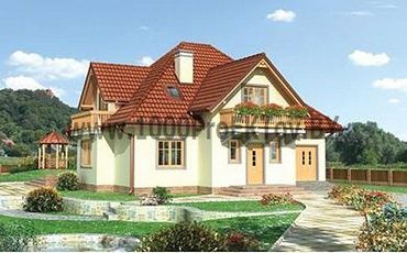 Проект дома из блоков 1428