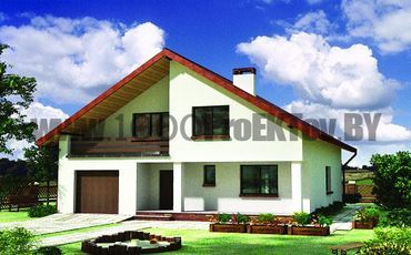 Проект дома из блоков 1530