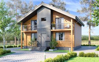 Проект каркасного дома 2-11-2