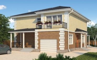 Проект дома из блоков 10-2025