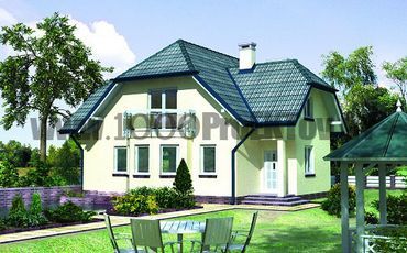 Проект дома из блоков 1529