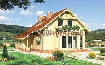 Проект дома из блоков 1234