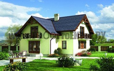 Проект дома из блоков 1526